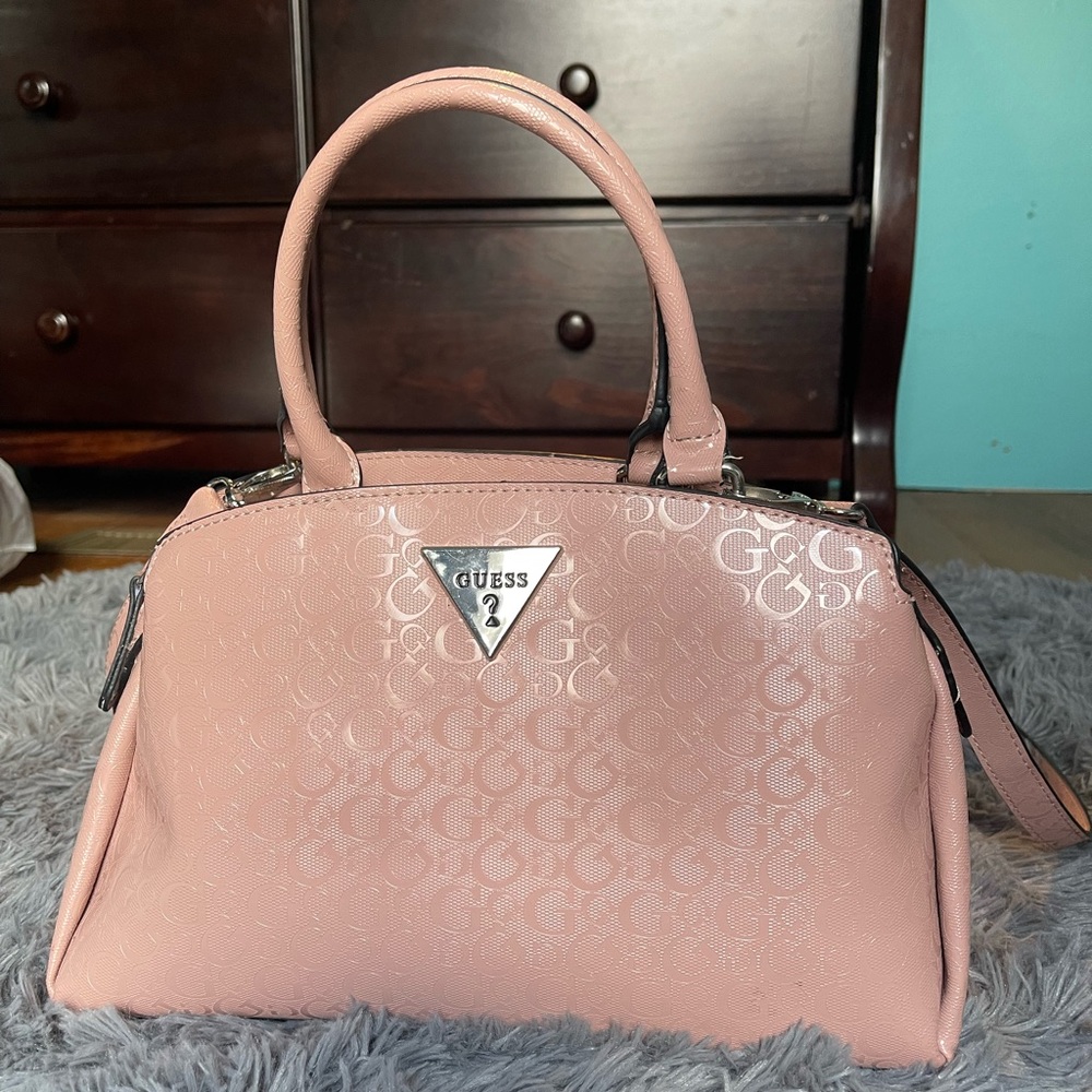 Guess Light Pink Satchel Purse